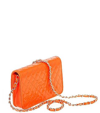 CHIC GLOSSY QUILTED CROSSBODY SLING BAG JYHD-3427