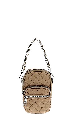 QUILTED CELLPHONE CROSSBODY