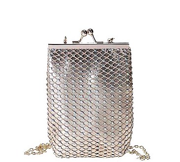 STLYISH FRAMED RHINESTONE CROSSBODY BAG