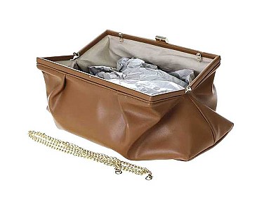 FASHION COVERED FRAMED OVERSIZE CLUTCH