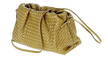 FASHION BRAIDED FRAME DUMPLING BAG