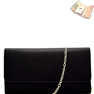 HD3013-LP Saffiano Versatile Cellphone Holder Organizer Clutch