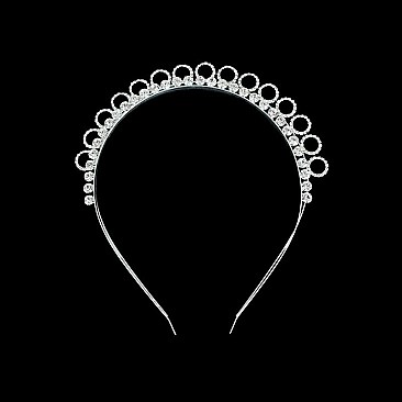 CLASSY CIRC RHINESTONE HAIRBAND SLHDH2295