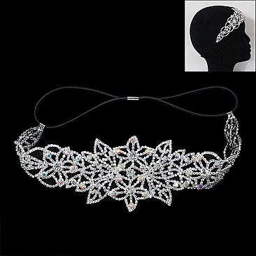 Band Elastic Stretch Decorative Rhinestone Headband SLHDM1517