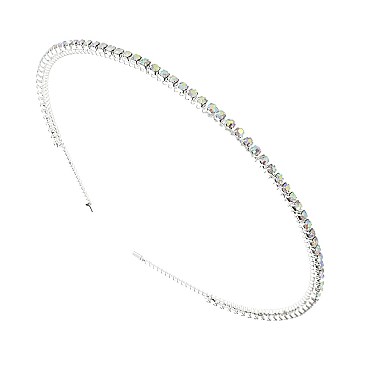 TRENDY BRIDE TO BE 1 LINE SPARKLING CRYSTAL RHINESTONE HEADBAND