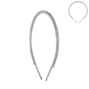 SPARKLY GCL 2 LINE STONE HEADBAND SLHDM373