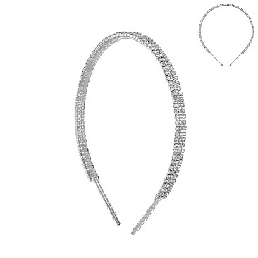 SPARKLY GCL 3 LINE STONE HEADBAND SLHDM374