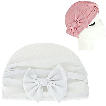 Glittery Shimmering Bow Knot Turban