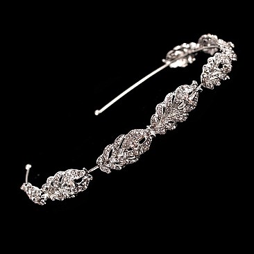 ELEGANT LEAF INFUSED BRIDAL HEADBAND SLHDY7392