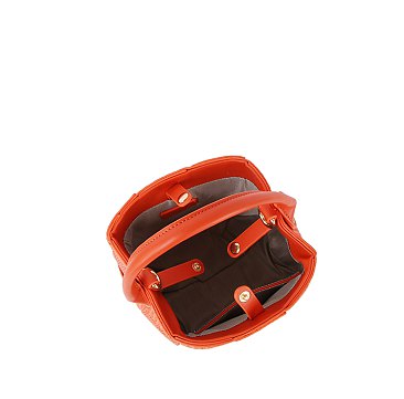 Straw Woven Bucket Satchel