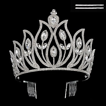 ELEGANT RHINESTONE BIG CROWN SLHHTH2232