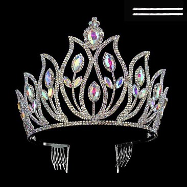 ELEGANT RHINESTONE BIG CROWN SLHHTH2232