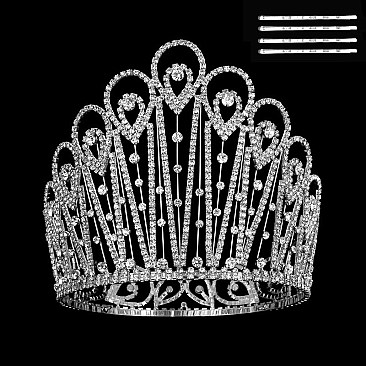 ELEGANT RHINESTONE BIG CROWN SLHHTH2235