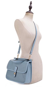 Quality Weave Flap Crossbody