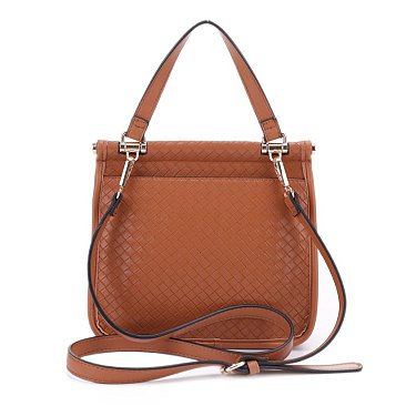 Quality Weave Flap Crossbody