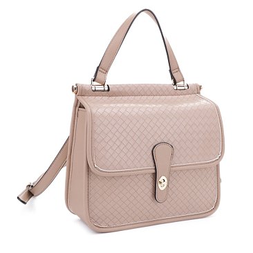 Quality Weave Flap Crossbody