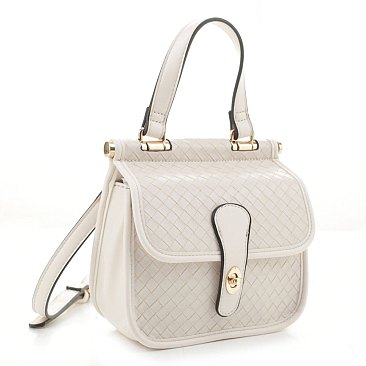 Quality Weave Flap Crossbody