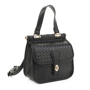 WHOLESALE Quality Weave Flap Crossbody