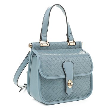 Quality Weave Flap Crossbody