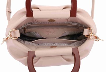Wooden Top Handle Stachel - Crossbody Bag