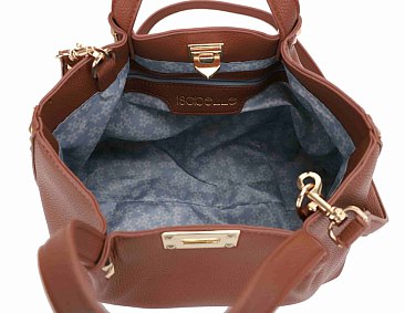 Studded Flip Lock Tote Bag