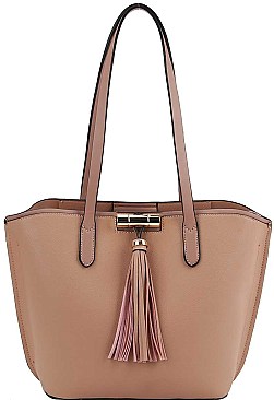 MODERN TRENDY TASSEL TOTE BAG