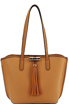 MODERN TRENDY TASSEL TOTE BAG