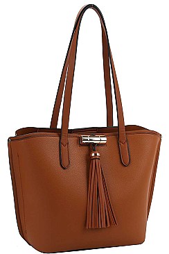 MODERN TRENDY TASSEL TOTE BAG