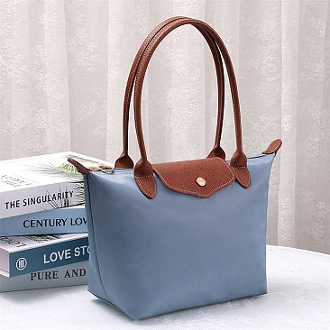 Nylon LOGO Flap Tote Bag