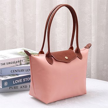 Nylon LOGO Flap Tote Bag