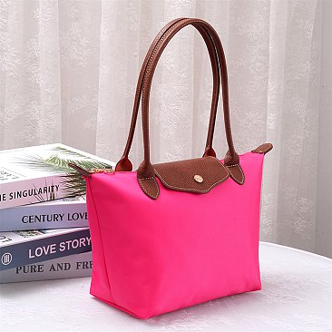 Nylon LOGO Flap Tote Bag