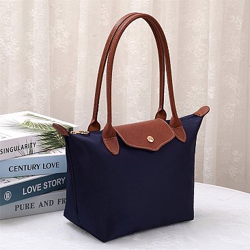 Nylon LOGO Flap Tote Bag