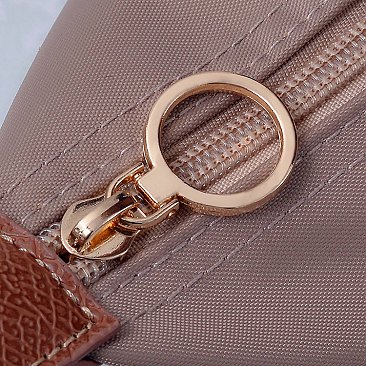 Nylon Flap Tote Bag