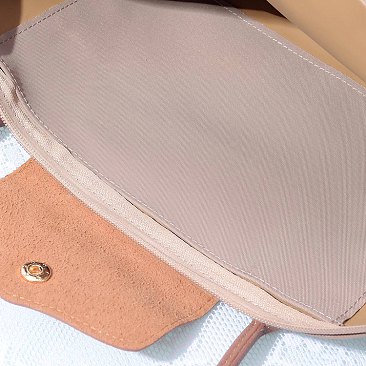 Nylon Flap Tote Bag