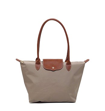 Nylon Flap Tote Bag
