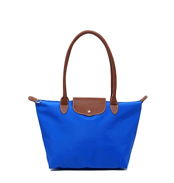 Nylon Flap Tote Bag