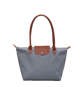 Nylon Flap Tote Bag