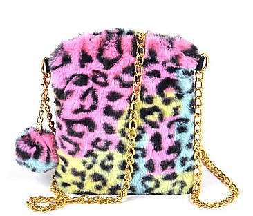 MULTI SOFT LEOPARD COLOR CELLPHONE BAG