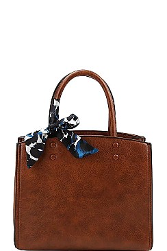 SCARF SATCHEL WITH LONG STRAP