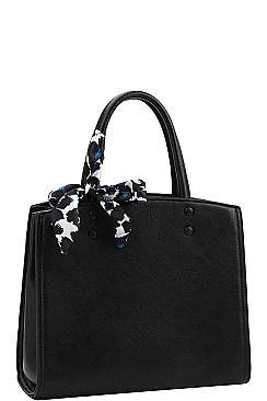 SCARF SATCHEL WITH LONG STRAP