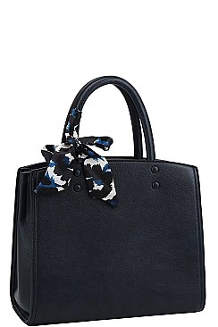 SCARF SATCHEL WITH LONG STRAP