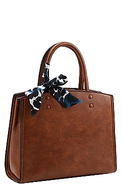 SCARF SATCHEL WITH LONG STRAP
