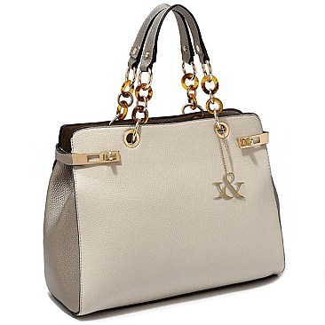 Hue & Ash Chain Handle Satchel