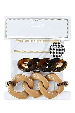 PACK OF 12 ALLURING 4PC FASHION HAIR PIN SET