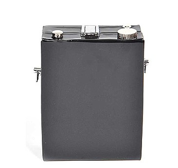 VINTAGE CAMERA LEATHER CLUTCH SHOULDER BAG