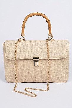 Branch Handle Whole Straw Clutch