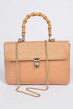 Branch Handle Whole Straw Clutch