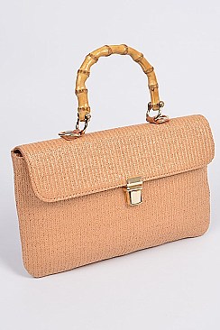 Branch Handle Whole Straw Clutch
