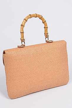 Branch Handle Whole Straw Clutch