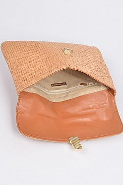 Branch Handle Whole Straw Clutch